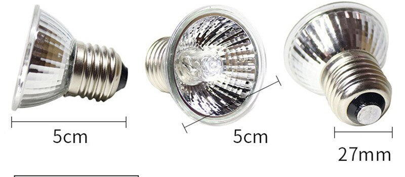 Reptile Lamp 25/50/75W UVA+UVB 3.0 Pet Heat Lamp Bulb Turtle Basking UV Light Bulbs Amphibians Lizards Temperature Controller