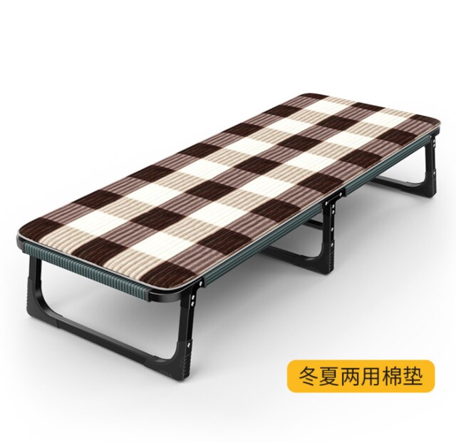 Home Simple Folding Bed Self-driving Travel Portable Camp Bed Office Lunch Break Beach Bed: 6