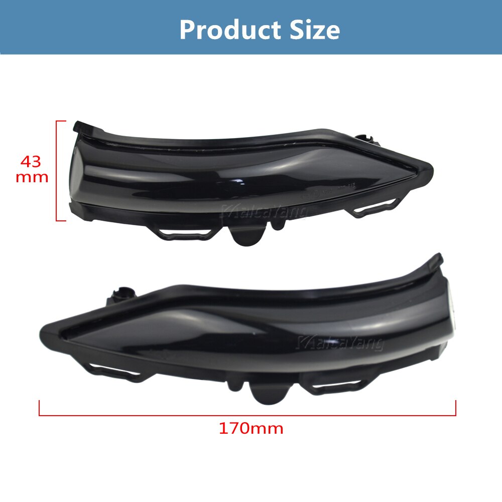 Rearview Car Side Wing Mirror LED Turn Signal Light For Ford Fiesta ST Line MK8 Flasher Dynamic Indicator Blinker