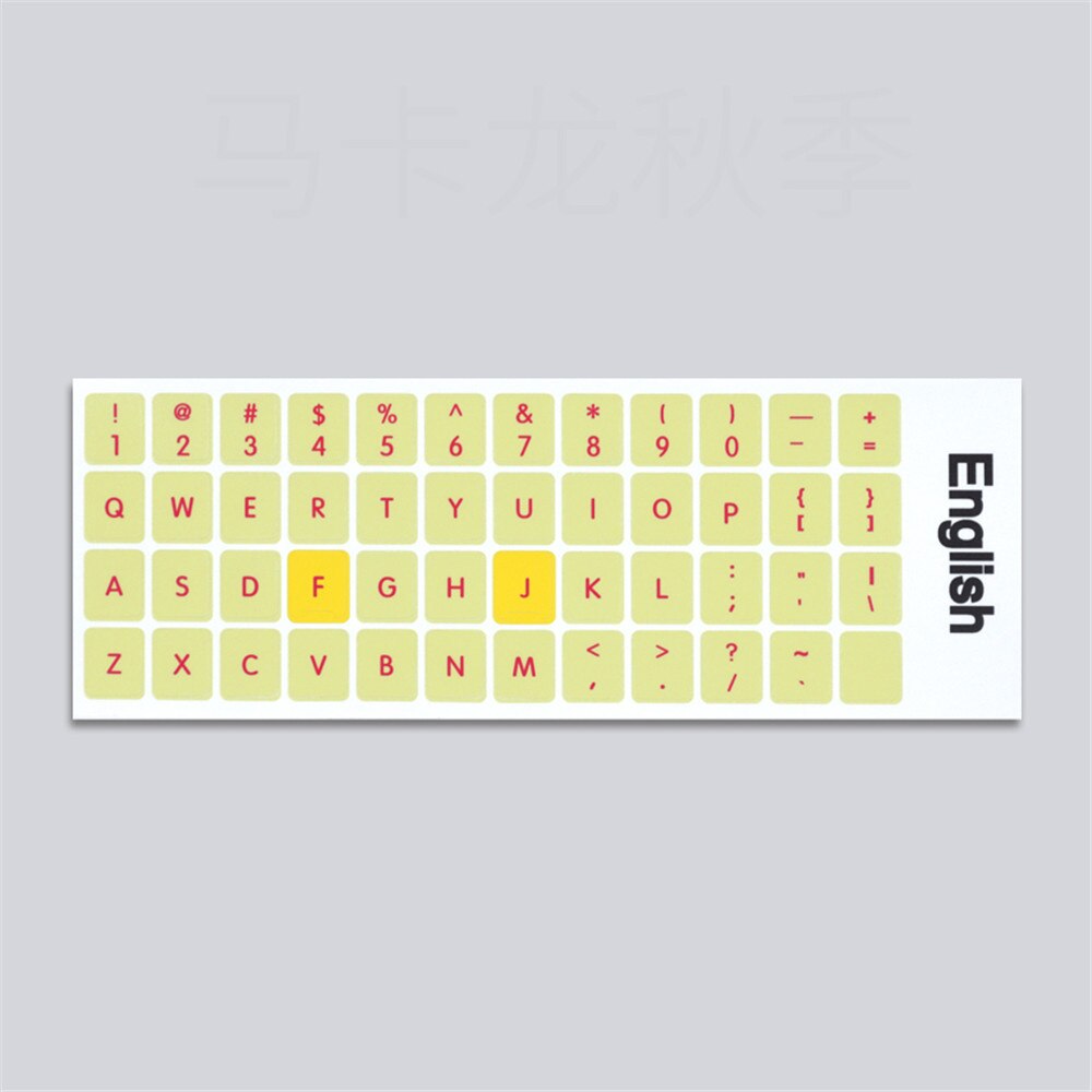 English Keyboard Stickers for Laptop Keyboards Protector Computer Button Sticker Letter Layout Keyboard Covers Office Supplies