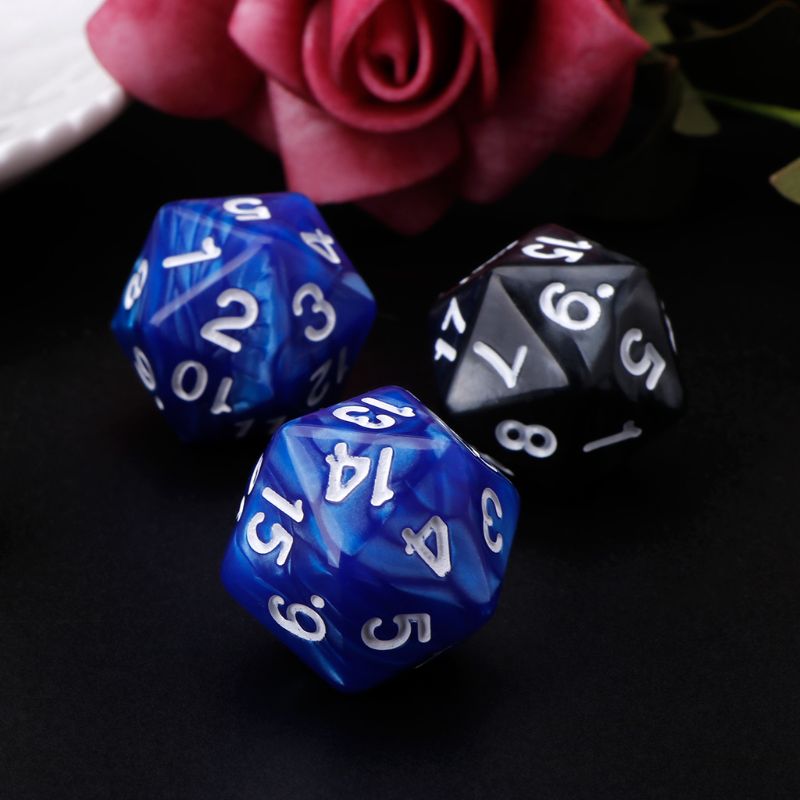 10pcs/set 20 Sided Dice D20 Polyhedral Dices For RPG Poly Desktop Table Games U2JB
