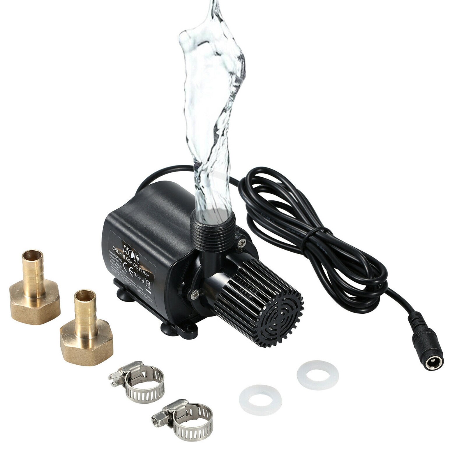 Mini Water Pump Fountain Pump Adjustable Flow Rate For Pum Pond Water Gardens Hydroponic Systems Desktop Fountain Fish Tank
