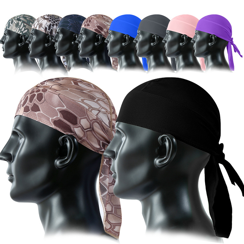 Unisex Quick Dry Camo Cycling Cap Head Scarf Men Running Riding Bandana Headscarf Camo Printing Cap Headband Men Head Scarf