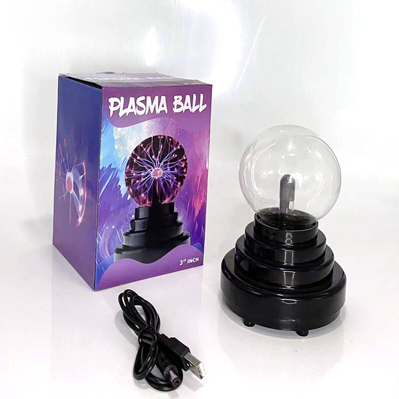 Novel Electrostatic Ball Lamp Plasma Magic Ball Lamp USB Small Night Lamp Children&#39;s Bulb Home Decoration Novelty Lighting
