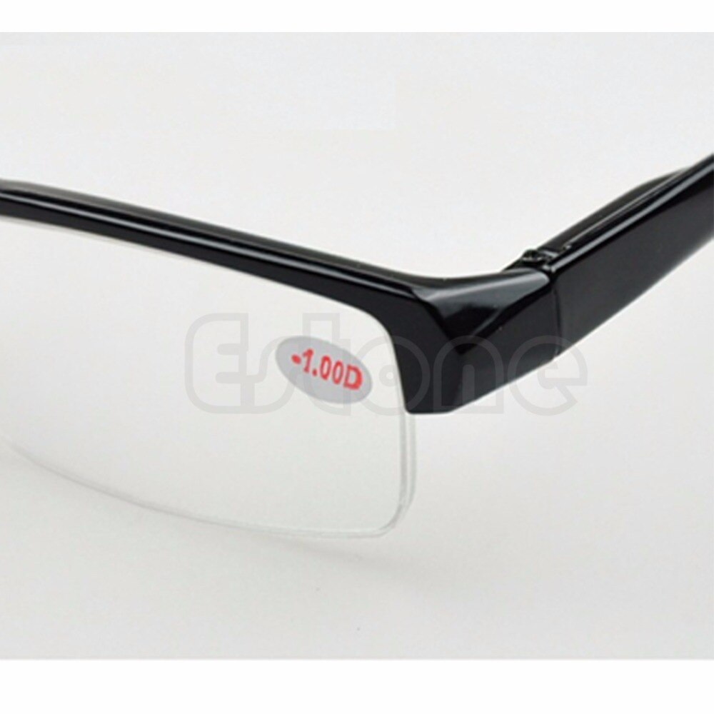 Black Frames Semi-rimless Eyeglass Myopia Glasses -1 -1.5 -2 -2.5 -3 -3.5 -4
