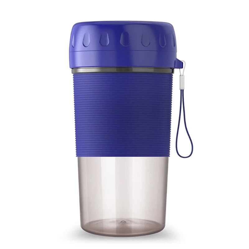 SKYMEN 300ml Tragbare USB Entsafter Tasse Elektrische Wiederaufladbare Frucht Mixer Schnell Rührgerät: Blau