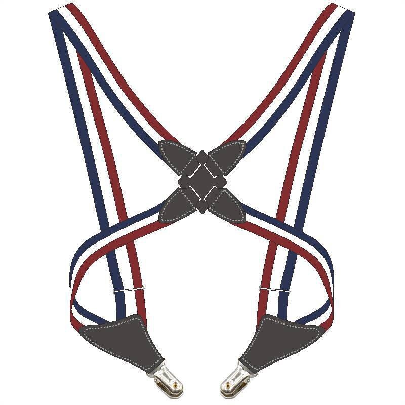 Vintage Holster-Style Elastic Side Clip Suspenders For Men Accessories Cross-Over Back Adult Braces Strap Suspenders 105x2.5cm: Blend