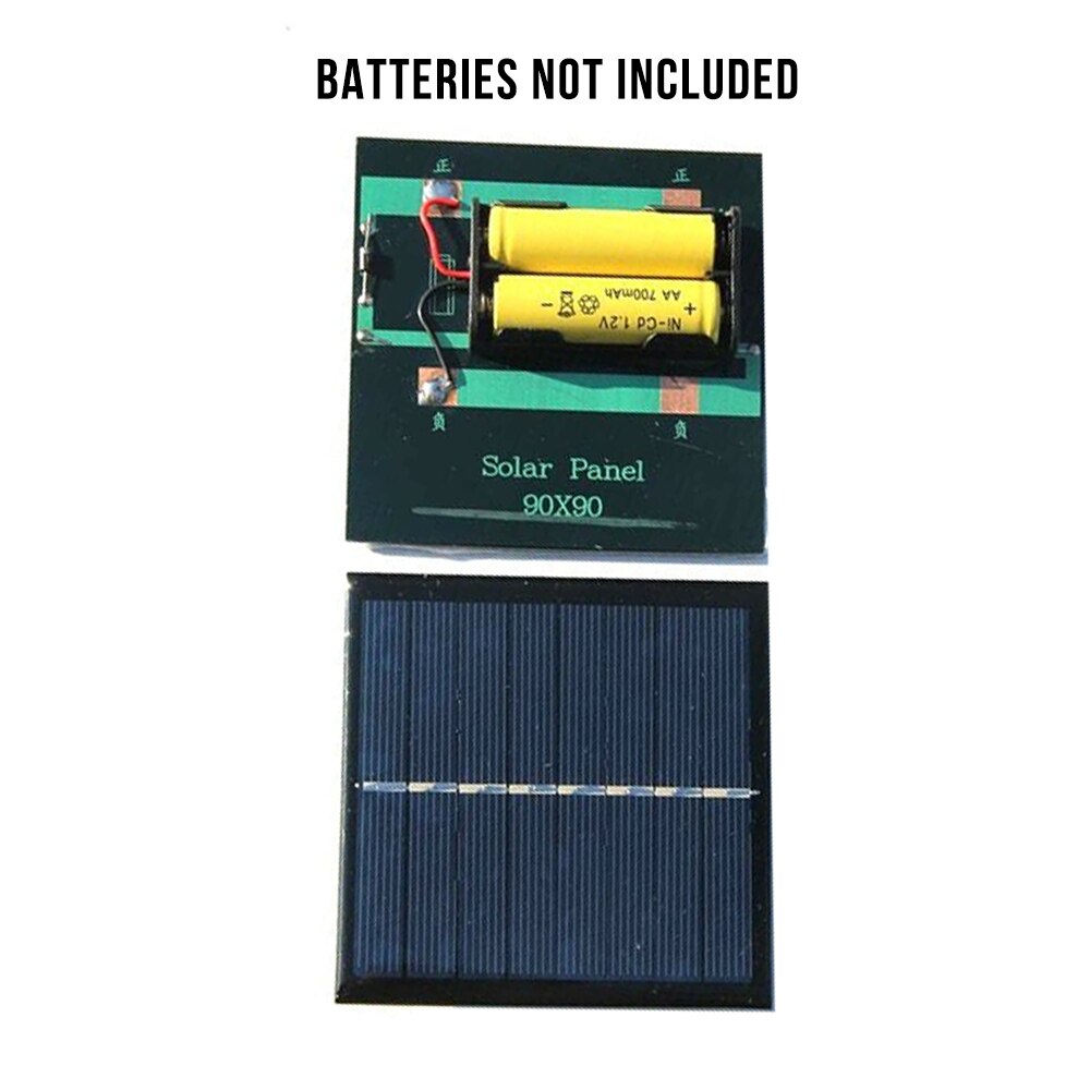 1W 4V Rechargeable AA Battery Solar Panel Solar Cell Charger Adapter With Base for 2xAA Batteries Charging