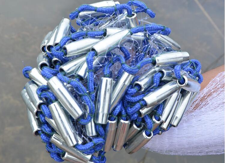 Finefish-red de pesca de estilo americano con anillo, malla pequeña plegable, para deportes al aire libre, con mosca, tiro a mano