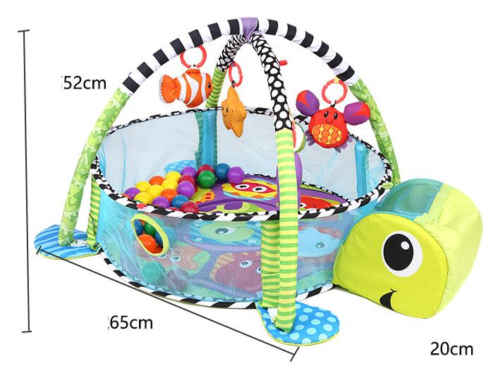 Tortoise Baby Play Mat 0-1 Year Game Tapete Infantil Educational Crawling Mat Play Gym Cartoon Blanket Ball Pit Toys Play Mat