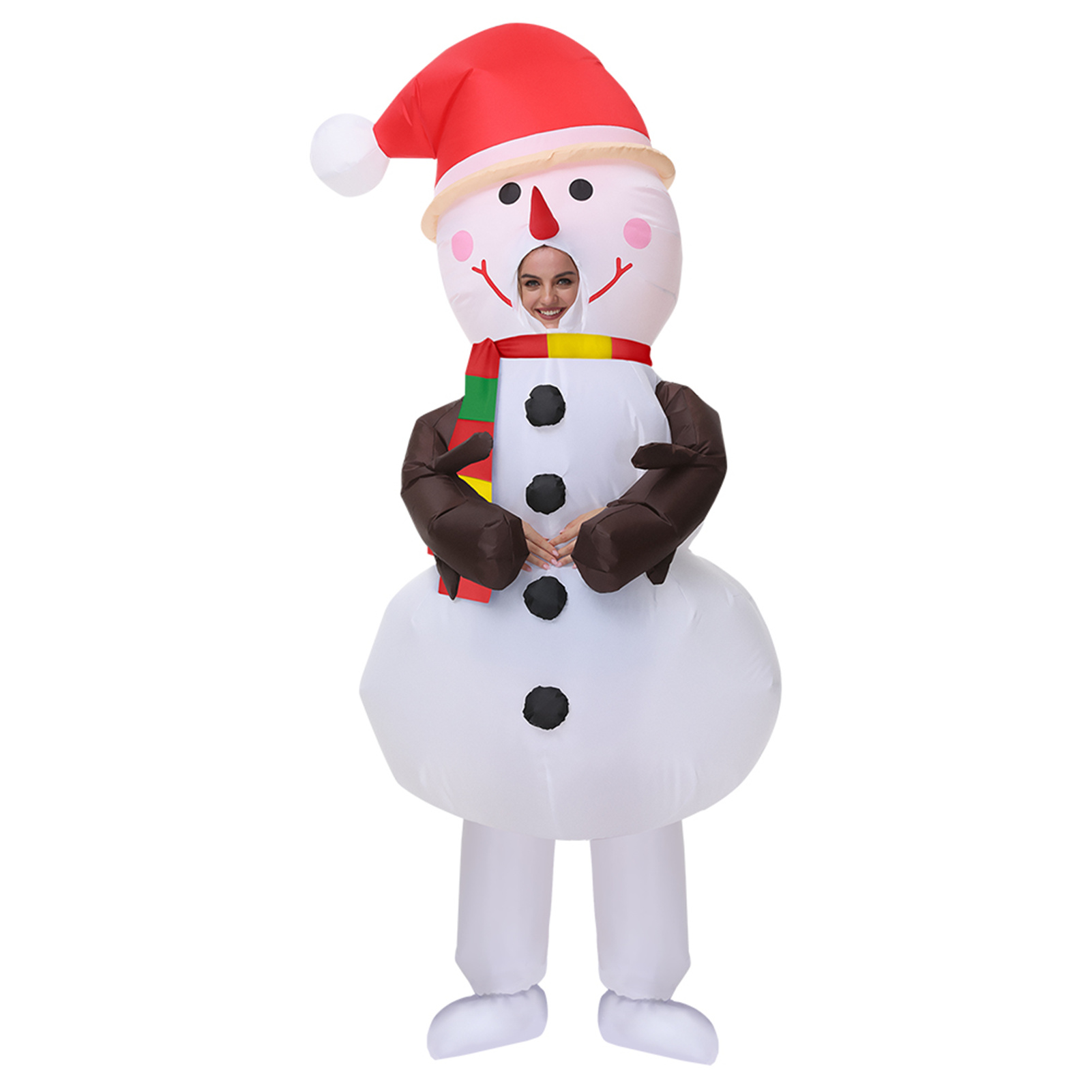 weihnachten Aufblasbare Schneemann Kostüm Schöne Weihnachten Cosplay Kleidung für Karneval Maskerade Parteien