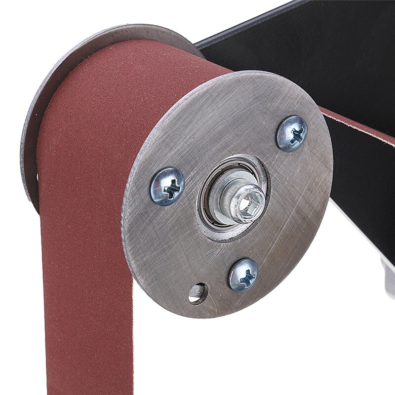 Sliprör och rör bandslipfäste rostfritt stål metall trä slipband adapter för 115 125 vinkelslipning