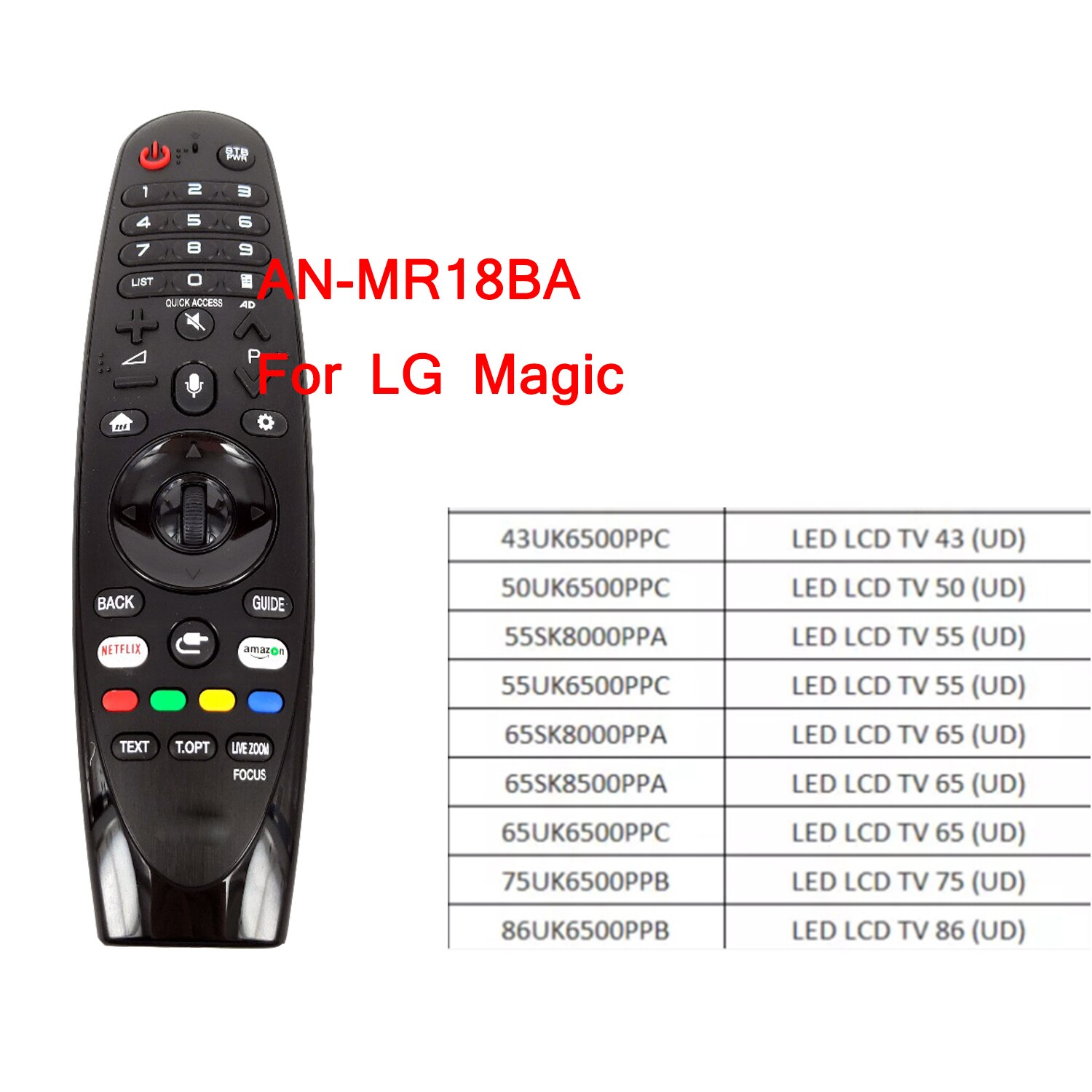 Voice For LG Magic TV Remote Control AN-MR650A AN-MR18BA AN-MR19BA MR20GA Original 43UJ6500 43UK6300 UN8500 UM7600