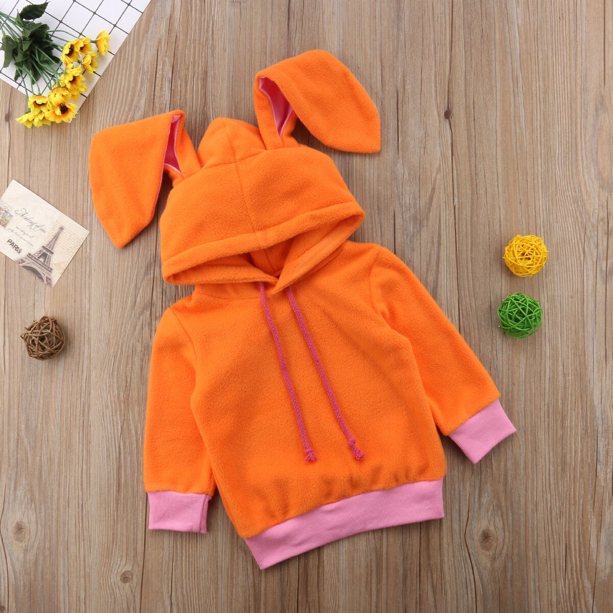 ¡Novedad de ! ropa para niños y niñas recién nacidos, abrigos con capucha y orejas largas en 3D, Sudadera con capucha, talla 0-24M