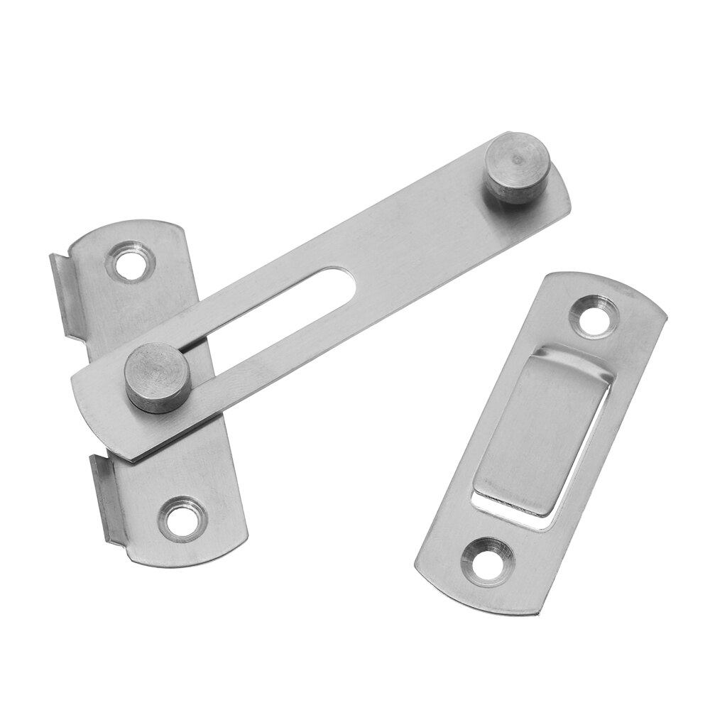 Stainless Steel Hasp Door Bolt Cabinet Catches Window Catch Lock Silent Gate Buckle Padlock Clasp Furniture Hardware Fittings