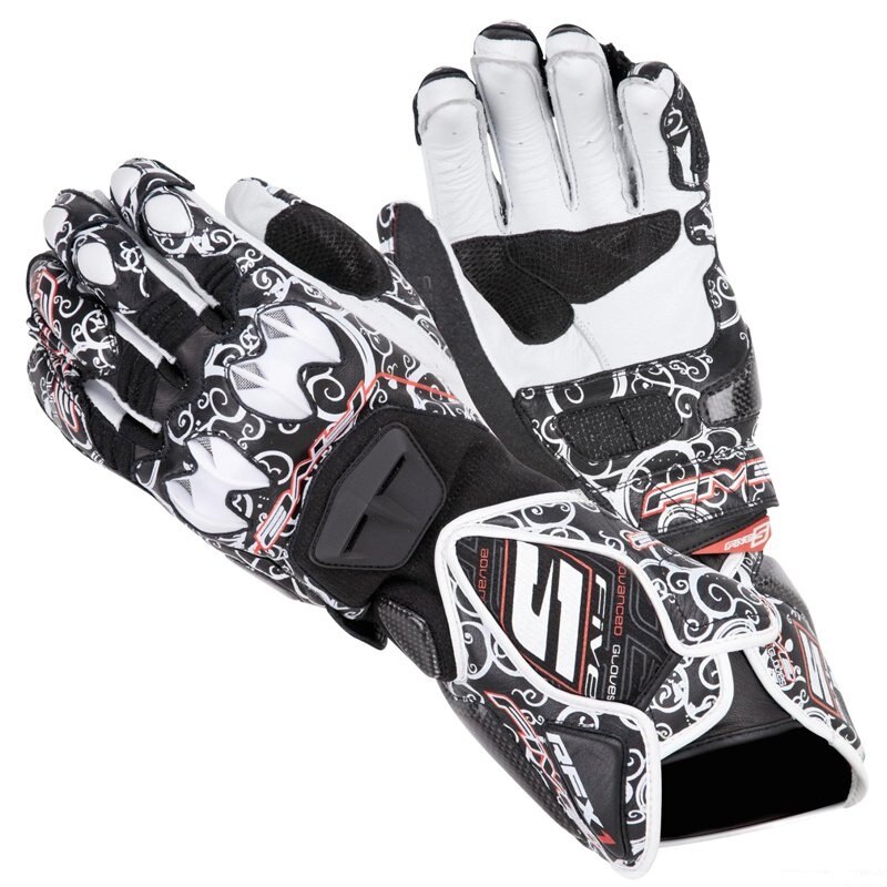 Neue FÜNF 5 HANDSCHUH RFX1 druck Racing Ritter Motorrad motor off-road anti-herbst handschuhe: WHITE / XL
