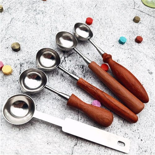 Roestvrij Stalen Lepel Wax Seal Lepel Voor Smelt Wax Gesmolten Ontbinden Wax Lepel Diy Craft Anti Wax seal Stempel Lepel