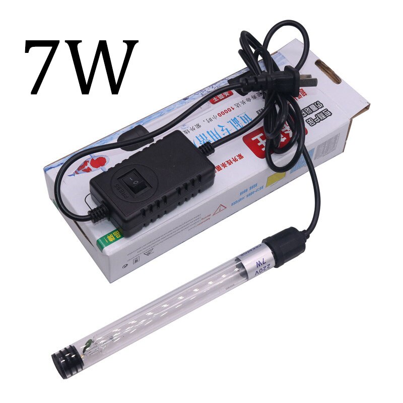 Farms UV germicidal lamp Disinfection of fish tanks Indoor Toilets 220V 11W/9W/7W/5W Purify water Save energy Efficiency: 7W