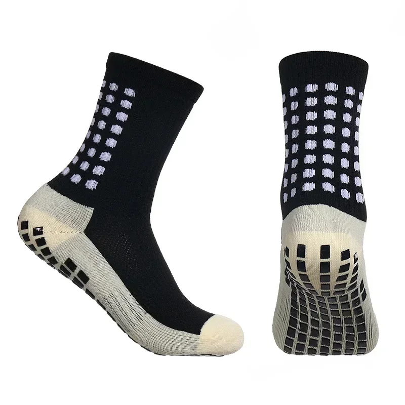 Heren Voetbal Sokken Sport Fietsen Grip Sokken Anti Slip Antislip Grip Pads voor Voetbal Basketbal Voetbaluitrusting