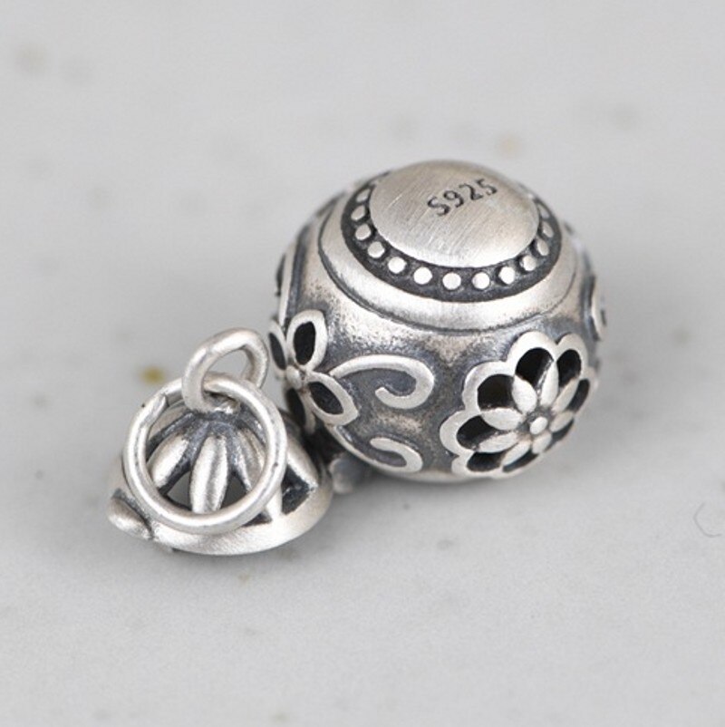 Bocai Trend Real S925 Puur Zilveren Sieraden Retro Hollow Artistieke Temperament Aromatherapie Zakje Vrouw Hanger