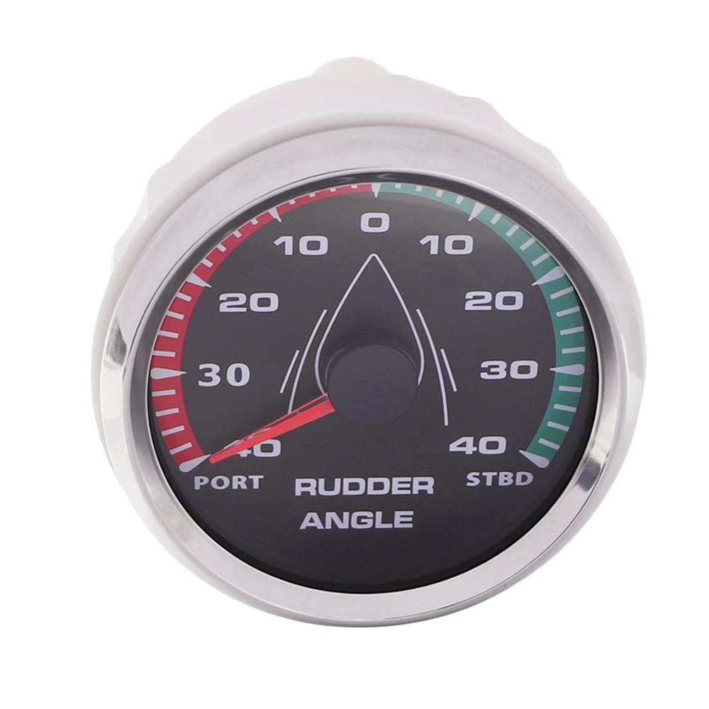 85mm Rudder Angle Indicator Gauge Meter 0-190ohm With Mating Sensor 52mm Marine Angle Meter 8 Color Backlight