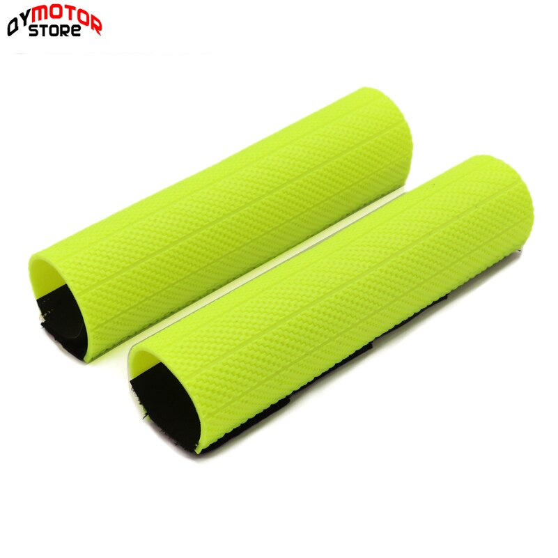 Rubber Schokdemper Voorvork Protector Guard Wrap Cover Voor Honda Suzuki Yamaha Exc Husqvarna Motocross Dirt Bike: Fluorescent yellow