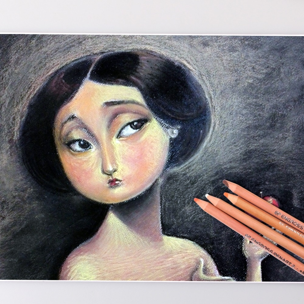 12 Pcs Soft Skin Tints Pastel Pencils Wood Pastel Colored Pencils For Drawing School Lapices Stationery Art Supplies