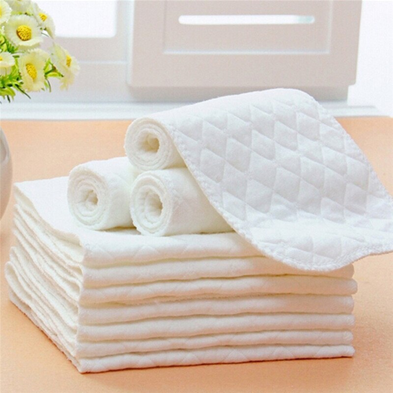 5pcs 3 Lagen Microfiber Baby Gaas Luiers Voor Pasgeboren Baby Nappy Changing Wasbare Zachte Baby Handdoeken Baby Katoen luiers