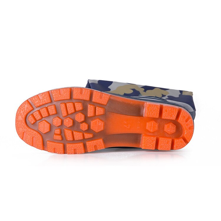 Botas deslizantes extraaltas para hombre, resistentes al desgaste, Protección Laboral, zapatos de agua gruesos, para lavado de coches, pesca, botas de goma informales