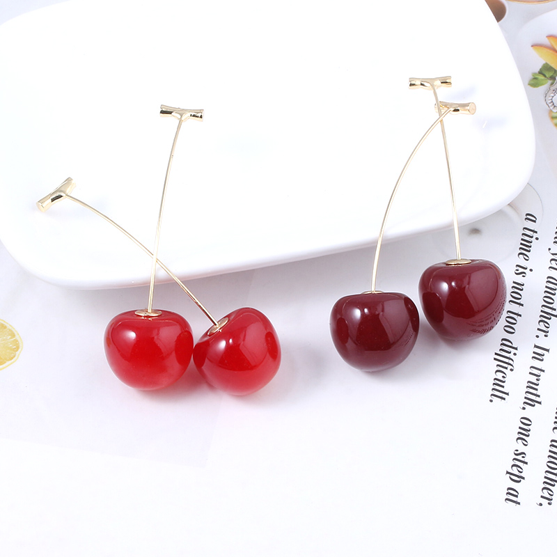 Anime JoJo Bizarre Adventure Earrings Cosplay Props JOJO Kakyoin Noriaki Cherry Earrings Ear Clip Men Girl Jewelry