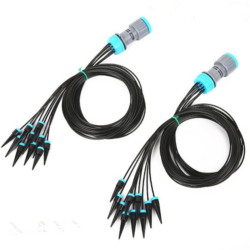 10-Head Gardening Irrigation System Garden Potted Watering Tools Tap Connector Micro Drip Fittings