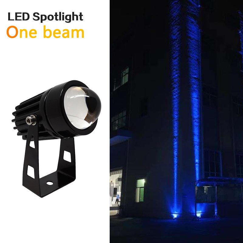 Outdoor LED Wall spotlight 9W 12W landscape Lighting 220V Red Green Blue RGB Wall light IP66 Waterproof one beam lights: Blue / 11-15W