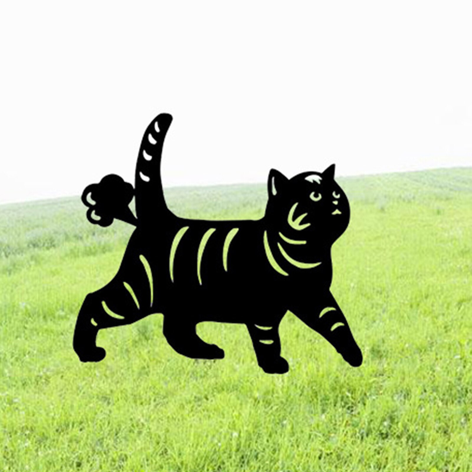 Cat Garden Acrylic Stakes Black Cat Silhouette Stake for Yards, Gardens Animal Lawn Decorations, Cat Toys for Cat Lovers