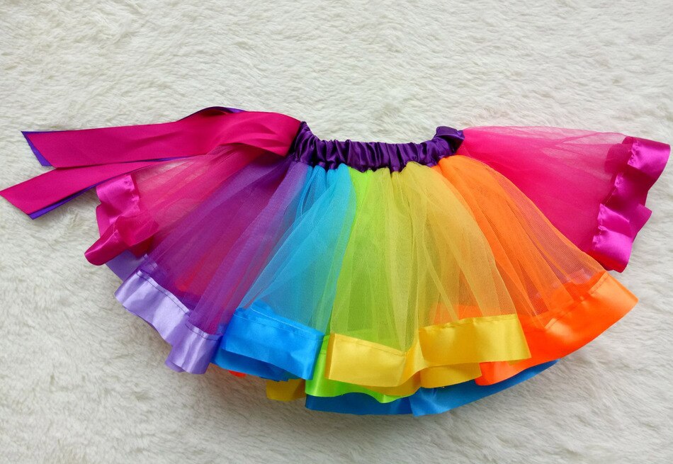 RainbowTutu Pannello Esterno Delle Ragazze del Pannello Esterno di Ballo Del Bambino Vestiti Dei Bambini di Usura Little Girls vestito per 1 a 9 anni di età