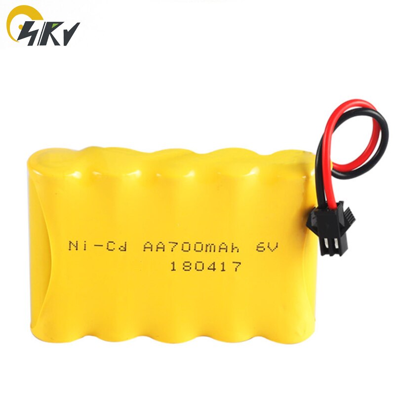 6V NICD AA 700mAh Rechargeable RC Toys Battery 6V NIMH NICD Battery Charger