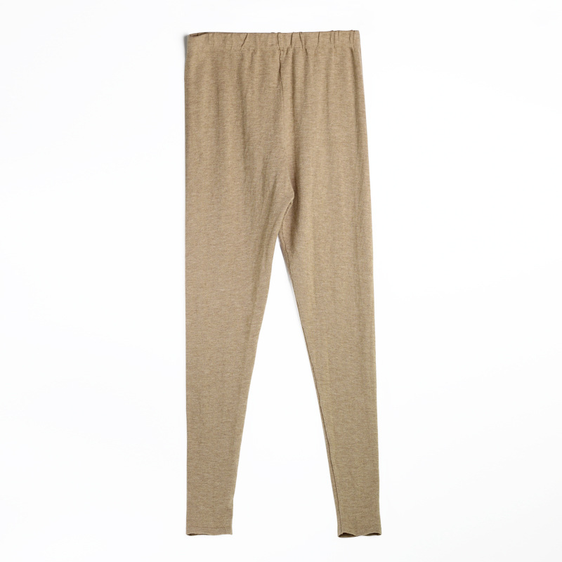 Birdtree Dames 80% Zijde 15% Wol 5% Nylon Broek Breien Stretchy Full Length Warme Trui Thermische Legging Herfst Winter B37127qc