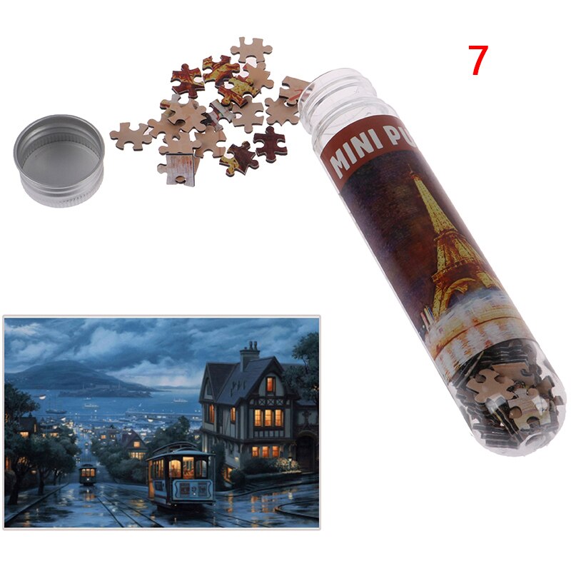 10 Soorten 150Pcs Mini Reageerbuis Puzzel Landschap Oude Meester Ruimte Sterren Olieverf Jigsaw Educatief Speelgoed Voor Volwassenen kids: A7