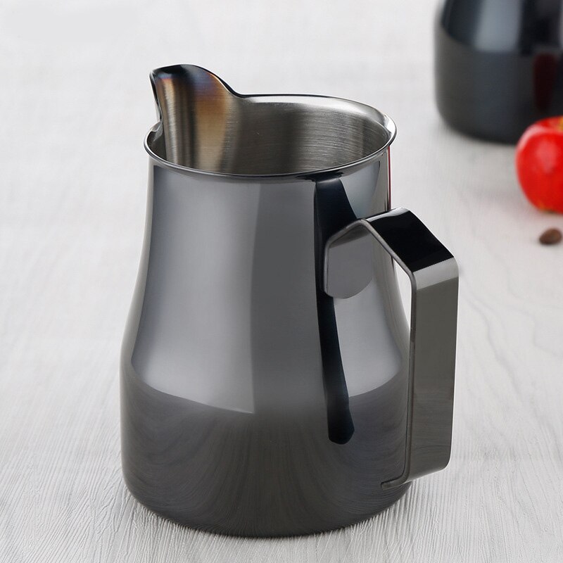 750ml urtepotte i rustfrit stål cappuccino kafferedskaber 304 rustfrit stål kaffe kunst kop