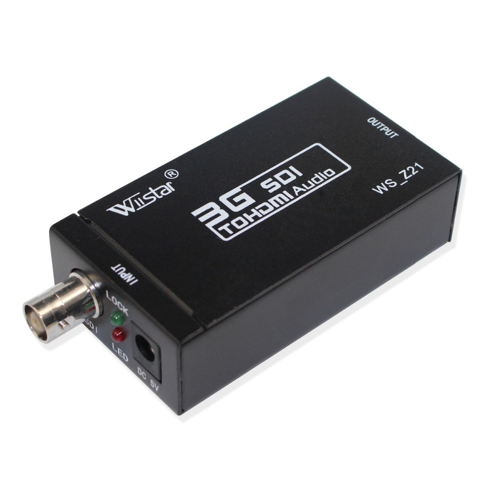 Wiistar Aankomst SDI naar HDMI Audio Video Converter BNC naar HDMI Adapter HD 3G SDI naar HDMI voor monitor HDTV