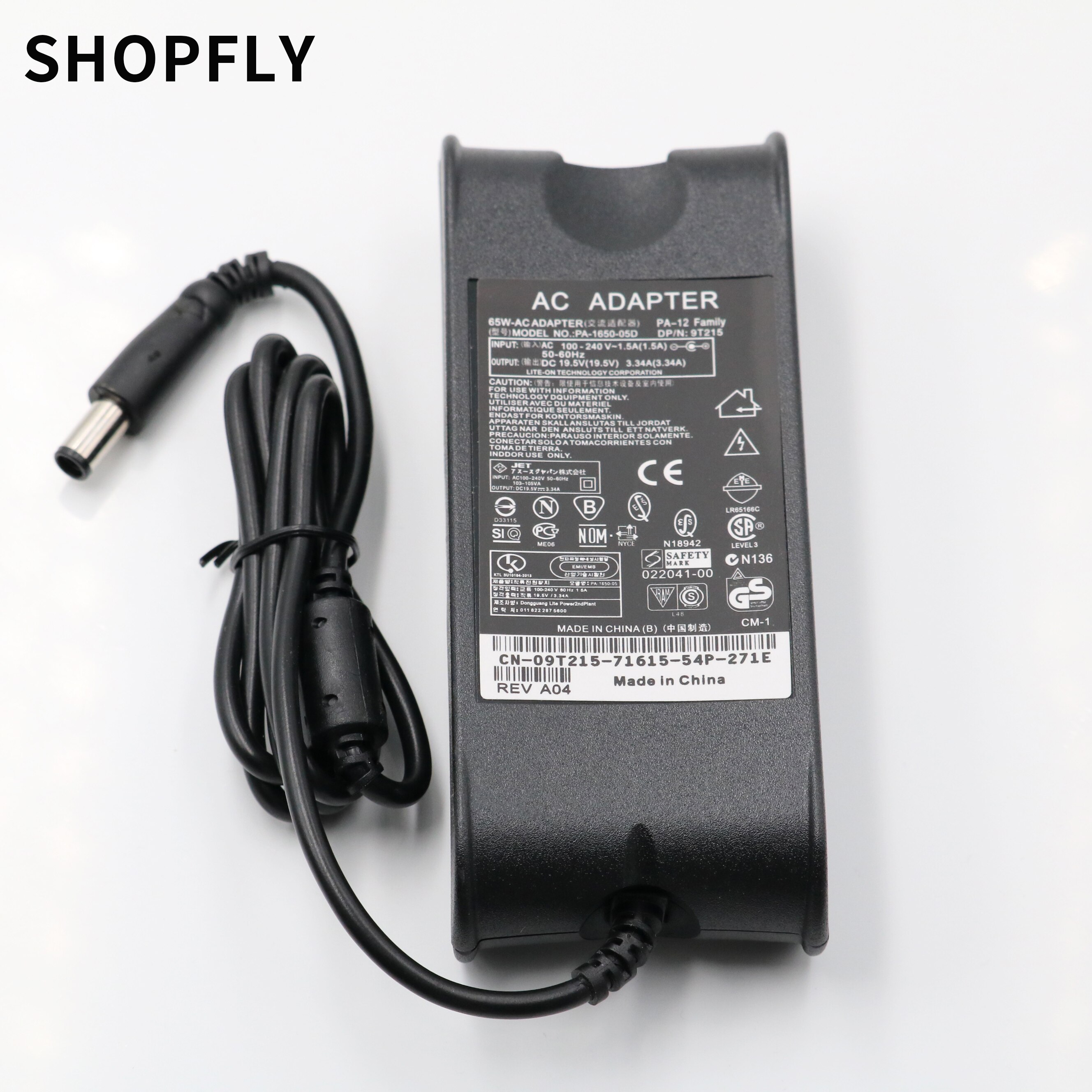 Cargador Adaptador Original 65W 19,5 V 3.34A Para Dell HA65NS5-00