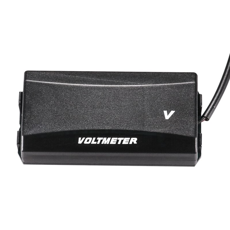 Mini voltímetro Digital LED para motocicleta, medidor de Panel, voltímetro, protección de conexión inversa, 12V-80V