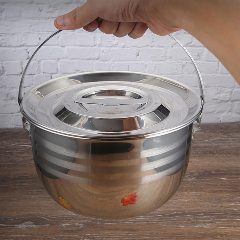 1pc Thicken Camping Stew Pot Non-stick Pot Home Kitchen High Capacity Cookware