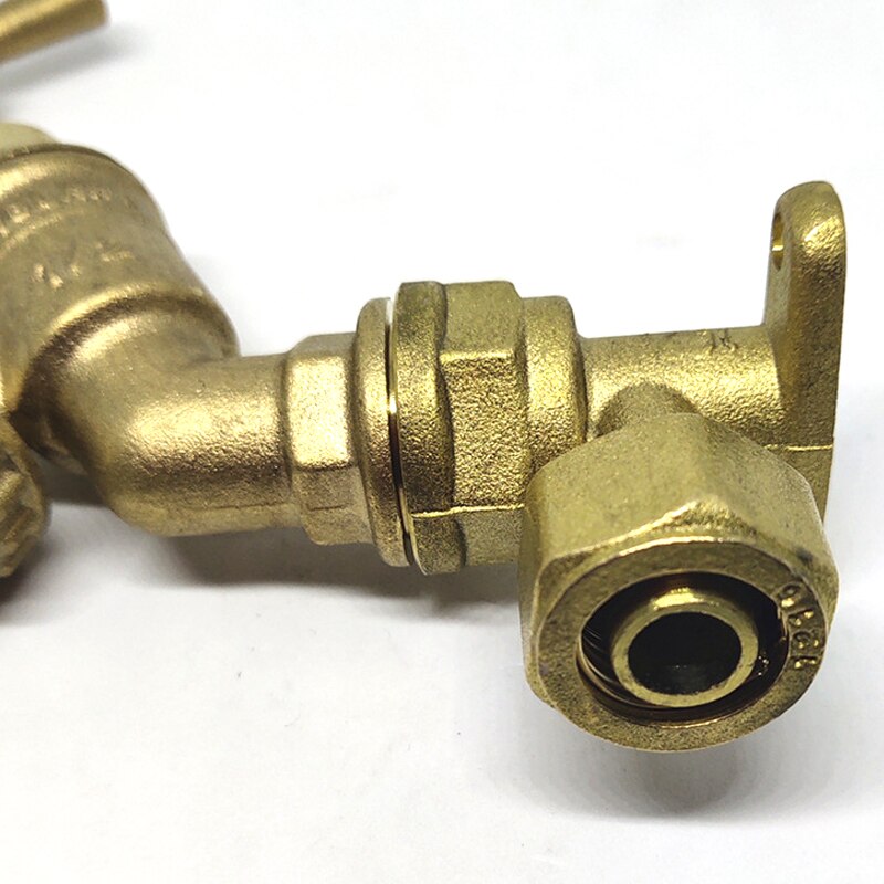 1/2" Outside Tap Kit Brass Wall Plate Elbow for Garden Hose Fitting