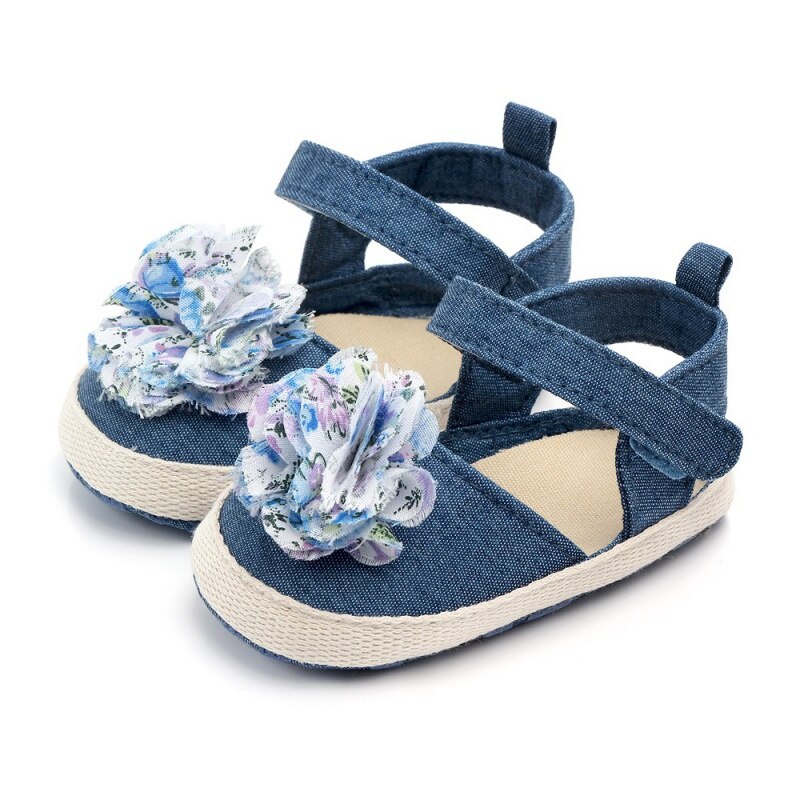 Newest Summer Kids Shoes Cotton Sweet Children Sandals For Girls Toddler Baby Breathable Shoes: ZM1210L (3) / 13