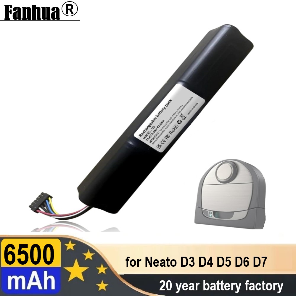 Akumulator 6500mAh do Neato Botvac podłączony D3,D3 +,D301,D303,D4,D502,D503,D6,D7,D701,D702,D703,D5,D5 +