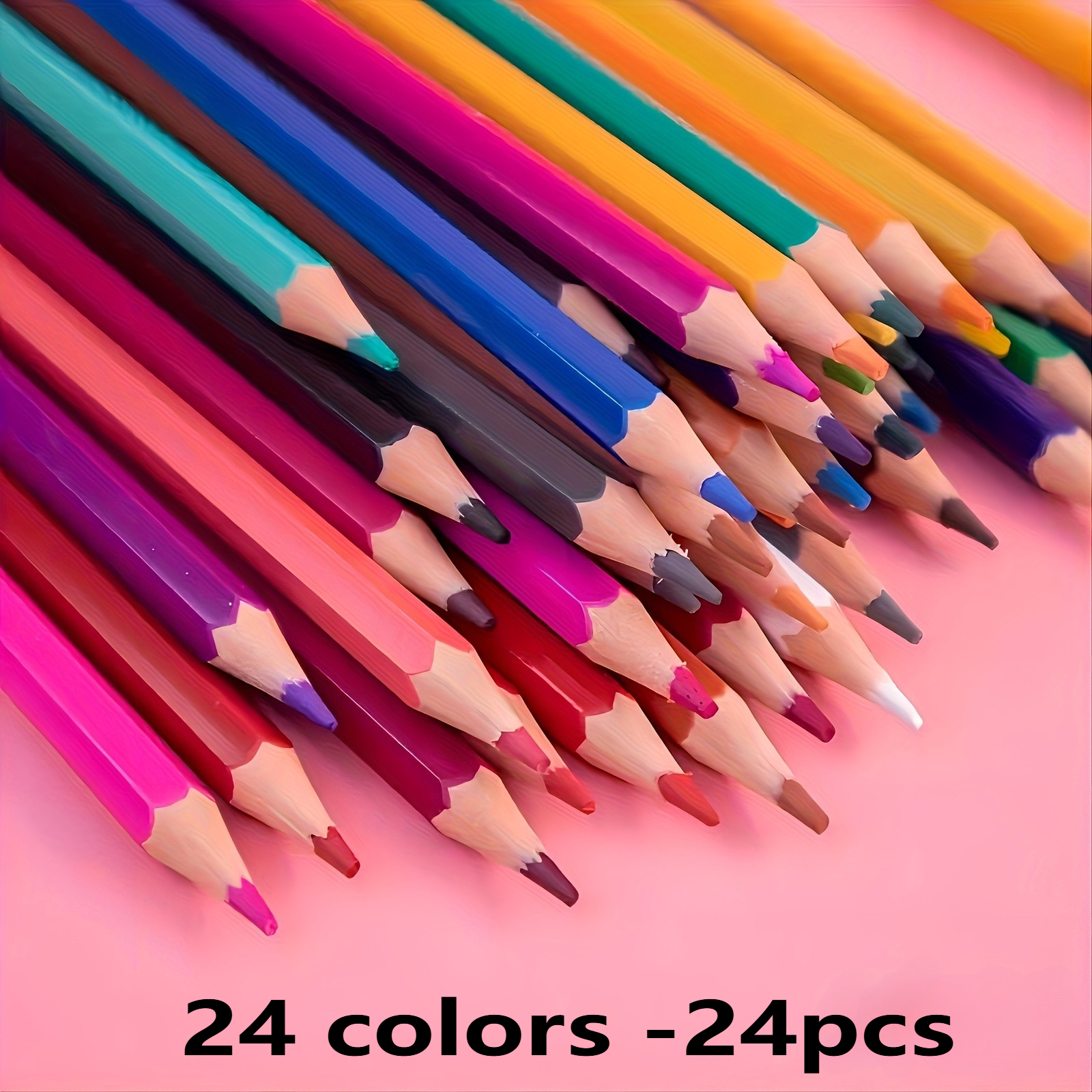 Juego de lápices de colores, pasteles al óleo de núcleo suave para libros para colorear/escetos de dibujo , presenta suministros de regreso a la escuela: Rojo