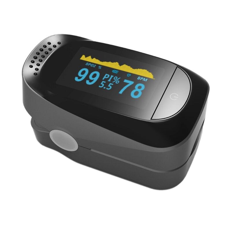 Protable Finger Clip Pulse Oximeter Fingertip Heart Rate Monitor Oxymeter Applicable for Adult Home Health Test Use: BKGY