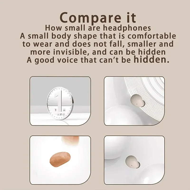 Xiaomi SK19 Bluetooth 5.3 Earphones Mini Invisible TWS Wireless Earbuds HIFI Stereo Noise Reduction Heasets with Microphones