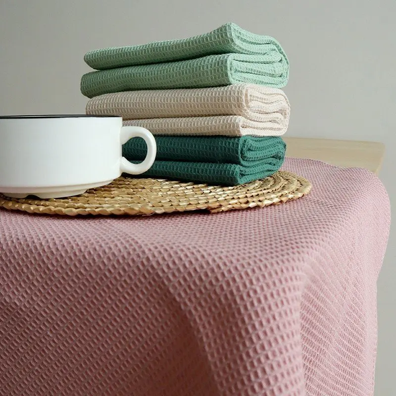 1/4PCS Cotton Waffle Weave Napkins, Absorbent Teatowel Dinner Table Reusable Towel,Kitchen Household Durable Cloth,17x25Inch