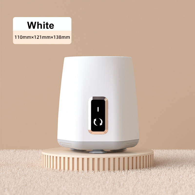 Mélangeur intelligent de lait en poudre pour bébé, Rechargeable par USB, avec veilleuse, doux, 3 niveaux réglables: white